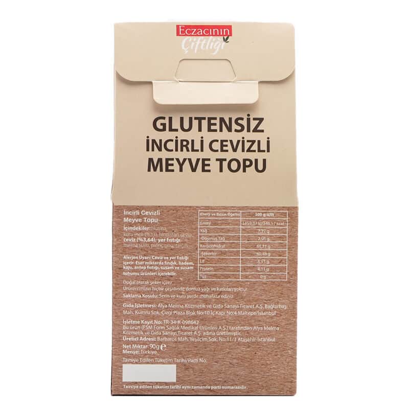 Eczacının Çiftliği Apothecary's Farm Gluten-free Fig And Walnut Fruit Ball 90 gr - 3