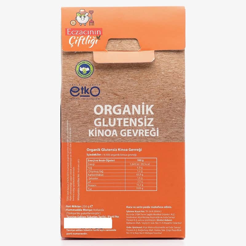 Eczacının Çiftliği Apothecary's Farm Organic Gluten-free Quinoa Flakes 250 g - 4