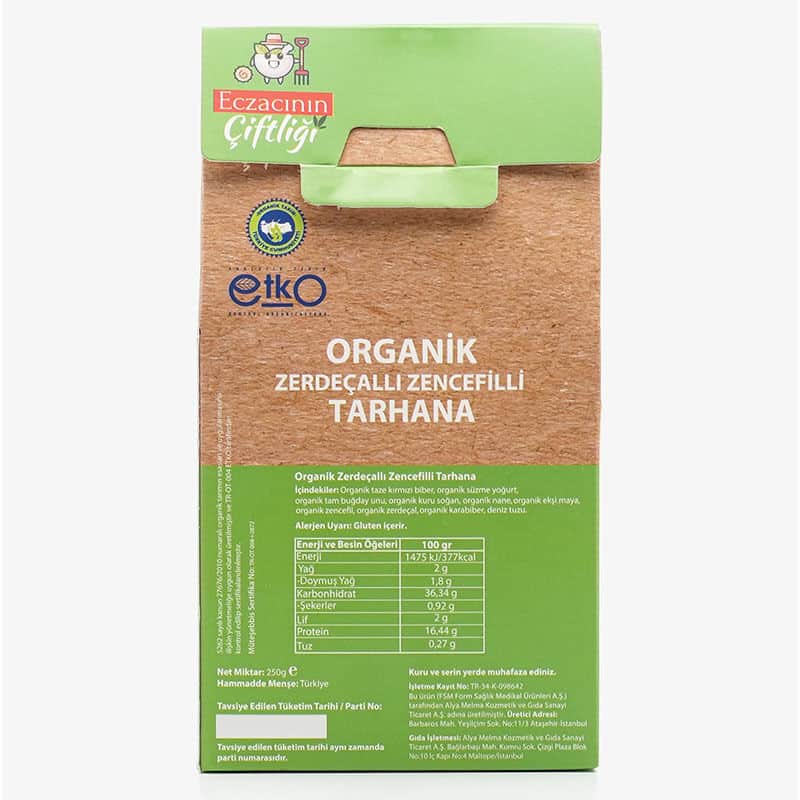 Eczacının Çiftliği Organic Turmeric Ginger Tarhana 250 gr - 3