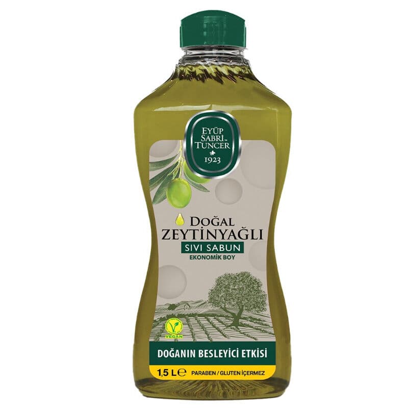 Eyüp Sabri Tuncer Natural Olive Oil Liquid Soap Economical Size 1.5 l