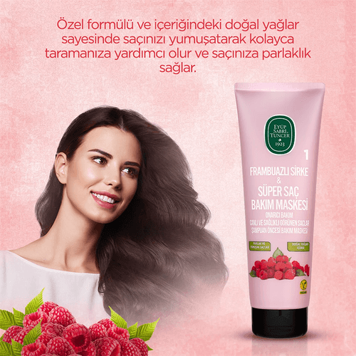 Eyüp Sabri Tuncer Raspberry Vinegar And Super Hair Care Mask 250 ml - 2