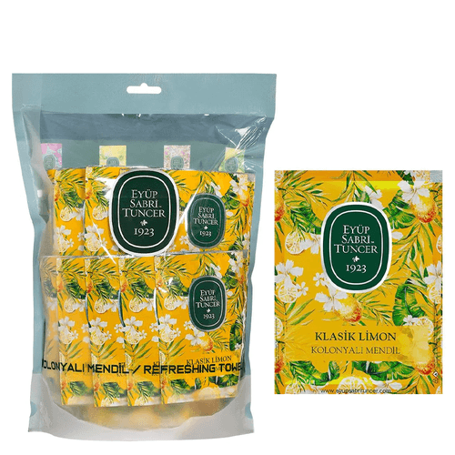 Eyüp Sabri Tuncer Classic Lemon Refreshing Towel 50 pcs (large Size) - 1