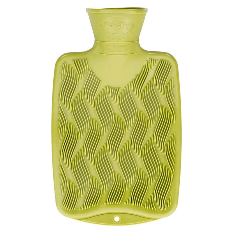 Fashy Thermofor Kids Wave Pattern Hot Water Bottle - Kiwi Green 0.8 l - 1