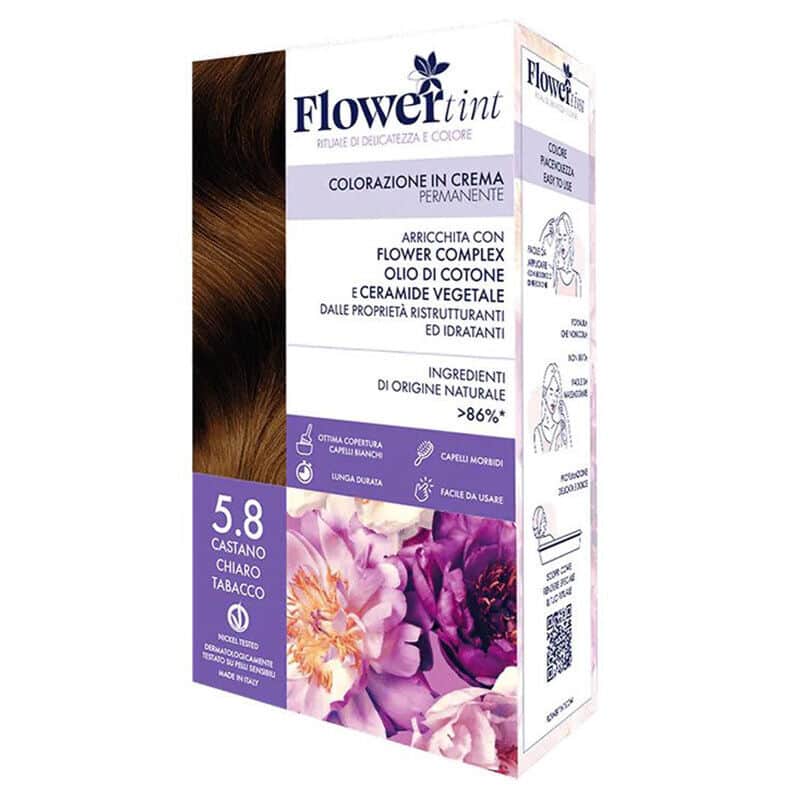 Flowertint Colorazione In Crema Hair Coloring Kit 5.8 light Brown Tobacco - 1