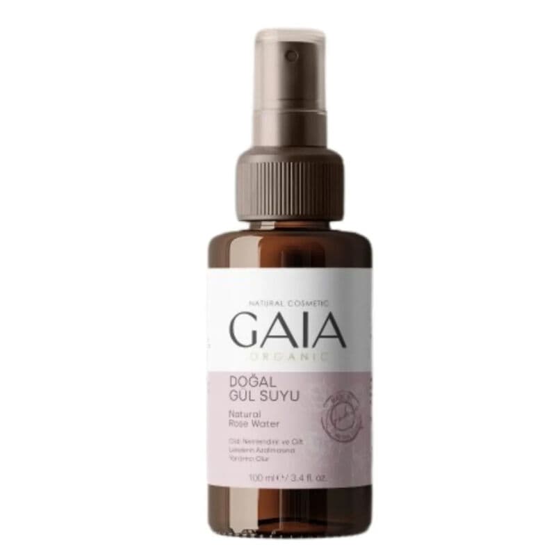 Gaia Organic Rose Water 100 ml - Hydrating & Soothing Mist