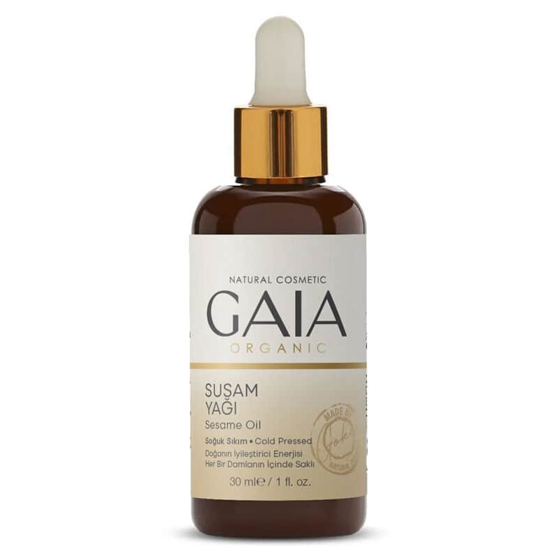 Gaia Organic Cold Pressed Sesame Oil - 50ml Natural Extract - 1