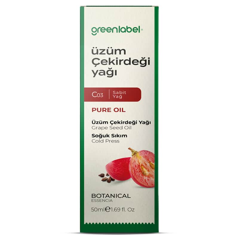 Greenlabel Grape Seed Oil 50ml - Cold-Pressed, Natural Extract - 2