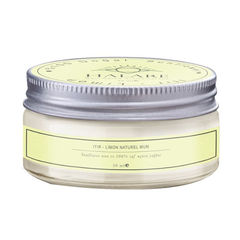 Halare Aromatherapy Thyme & Lemon Candle - 50ml Scented Bliss