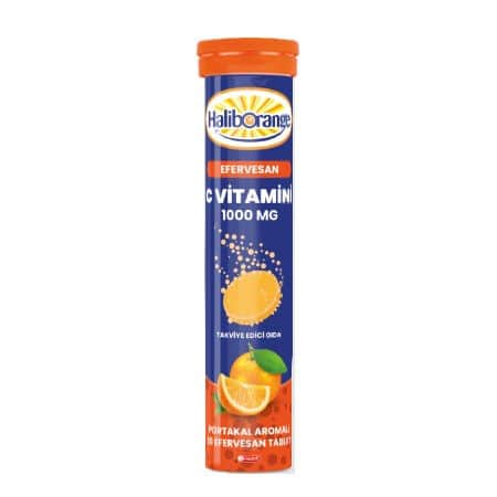 Haliborange Orange Flavor Vitamin C Effervescent 20 effervescent Tablets - 1