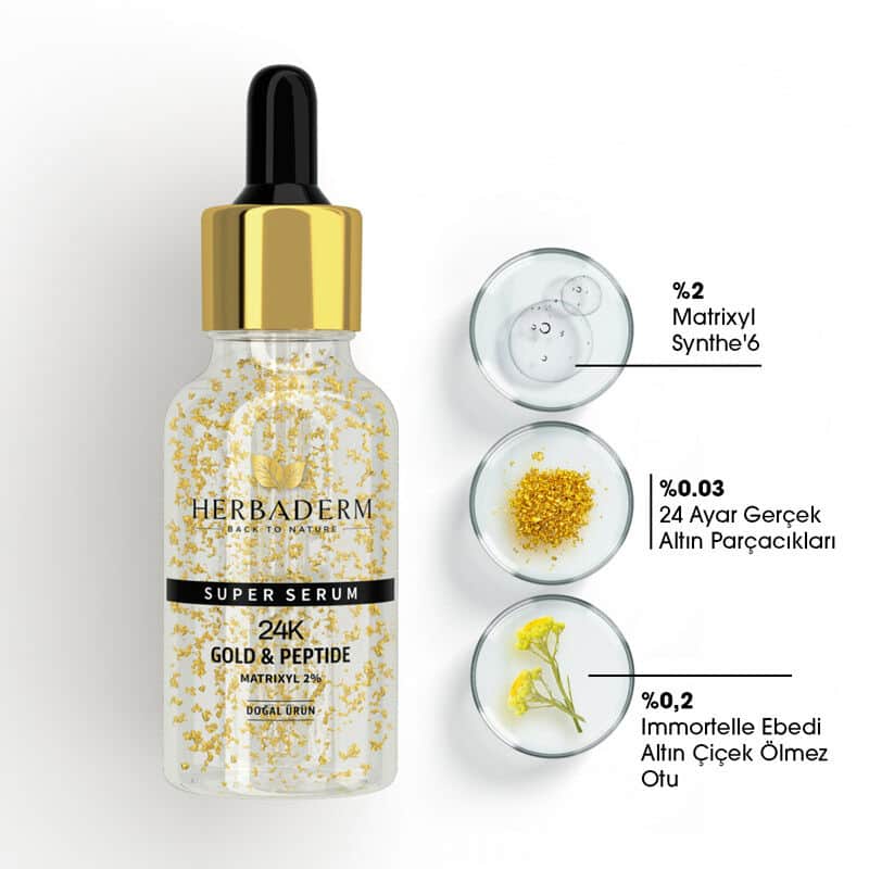 Herbaderm 24 k Anti-wrinkle Serum 30 ml - 2