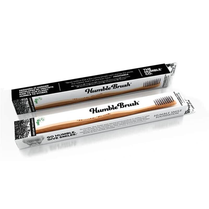 Humble Brush Bamboo Charcoal Infused Toothbrush - Grey - 1