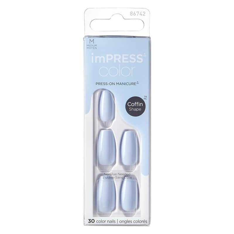 Impress Color Medium Coffin Shape Nails False Nails 86742 - 1