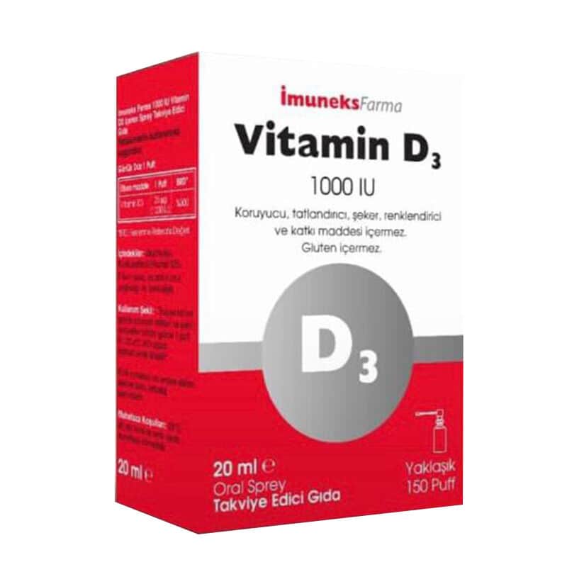 İmuneks Vitamin D3 1000 iu 20 ml - 1