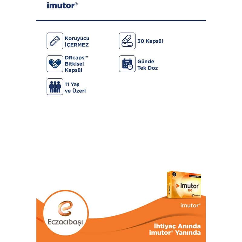İmutor Beta Glukan 100 mg 30 capsule - 3