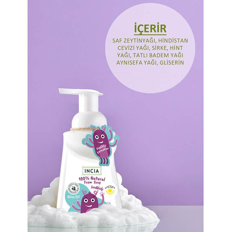 Incia Olive Oil Natural Foam Soap For Children 200 ml - 3