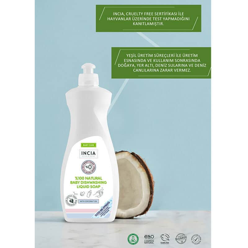 Incia Natural Baby Dish Soap 500 ml - 3