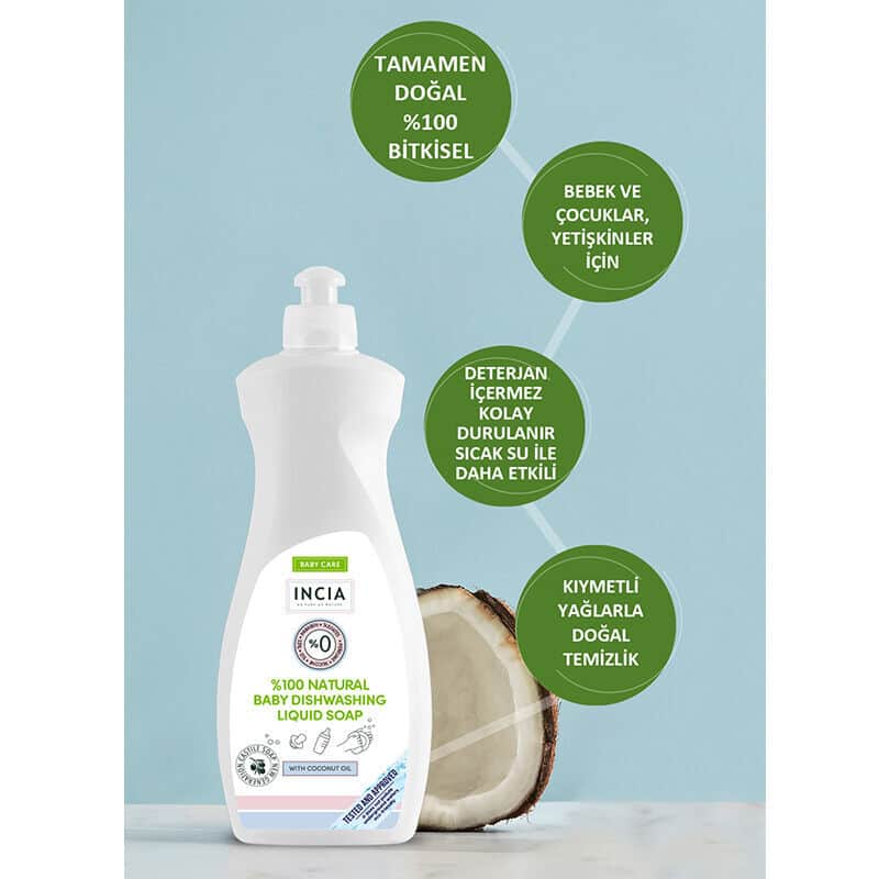 Incia Natural Baby Dish Soap 500 ml - 4