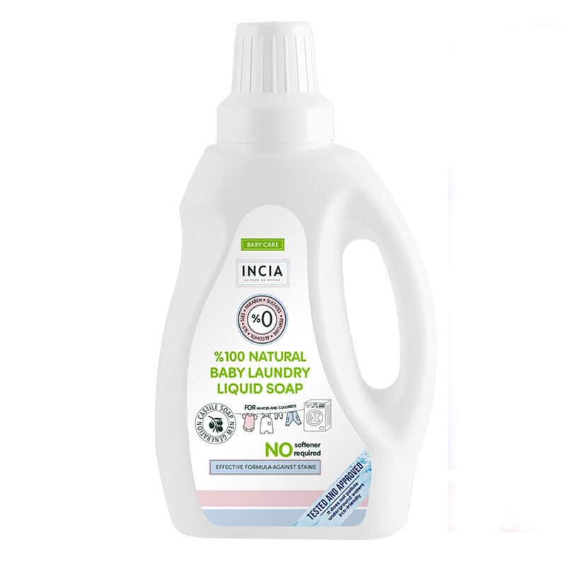 INCIA Natural Baby Laundry Detergent, 750ml - Eco-Friendly Clean - 1