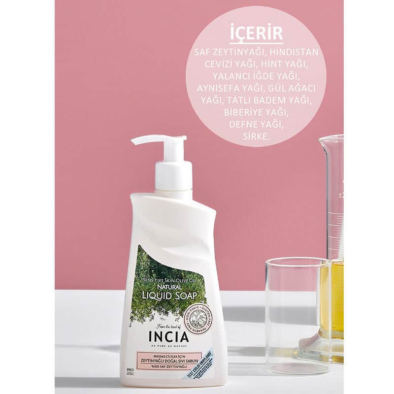 Incia Olive Oil Natural Liquid Soap For Sensitive Skin 250 ml - 4