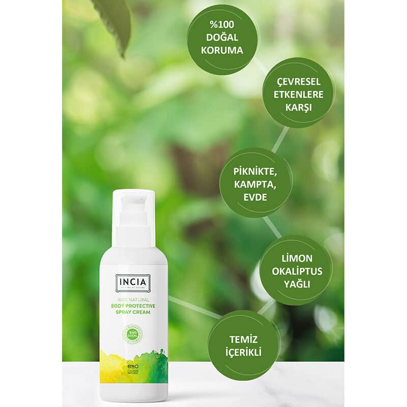 INCIA Natural Insect Repellent Lotion 100ml - DEET-Free Formula - 3