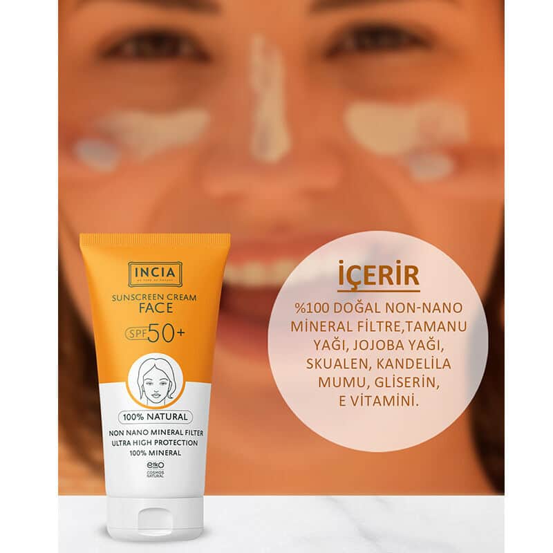 Incia 100% Natural Sun Cream For Face 50 spf 50 ml - 3