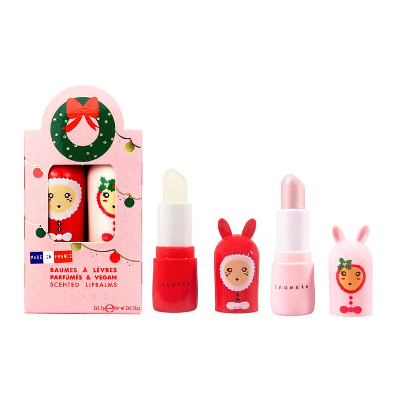 Inuwet Bow Figure Lip Balm Set Of 2 - Mango And Cotton Candy - 3