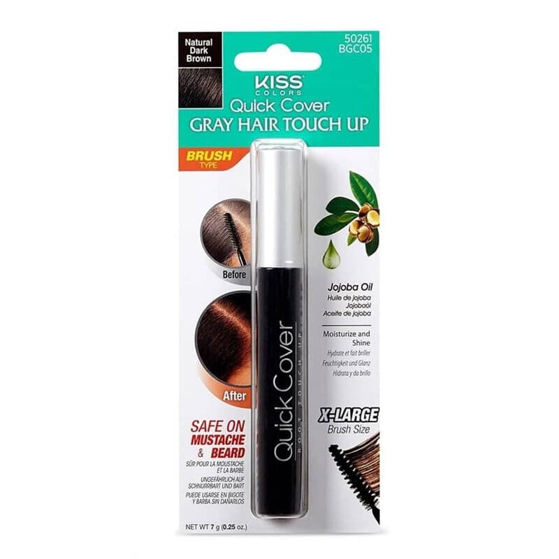 Kiss Quick Cover White Concealer Mascara Dark Brown 7 g
