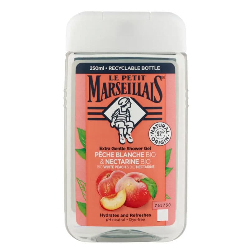 Le Petit Marseillais White Peach And Nectarine Bath And Shower Gel 250 ml