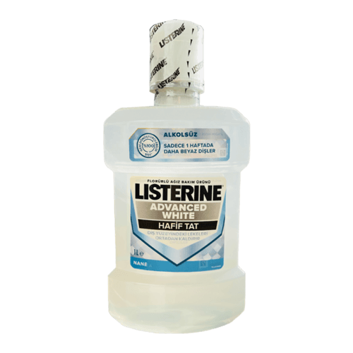 Listerine Advanced White Mild Taste Mouthwash 1000 ml