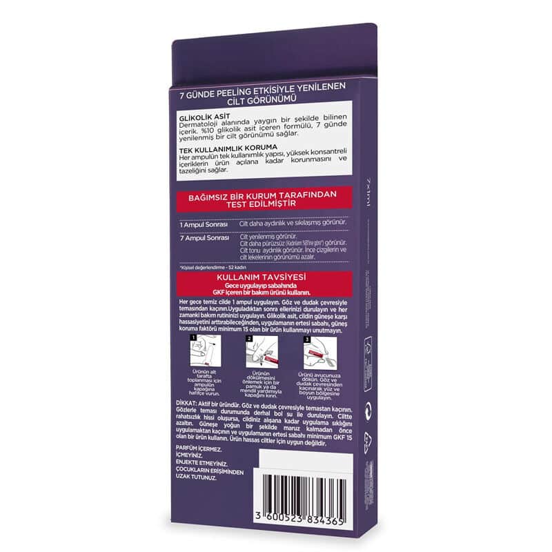 L'Oréal Paris Laser X3 peeling Effective Ampoule 7 pcs X 1 ml - 3