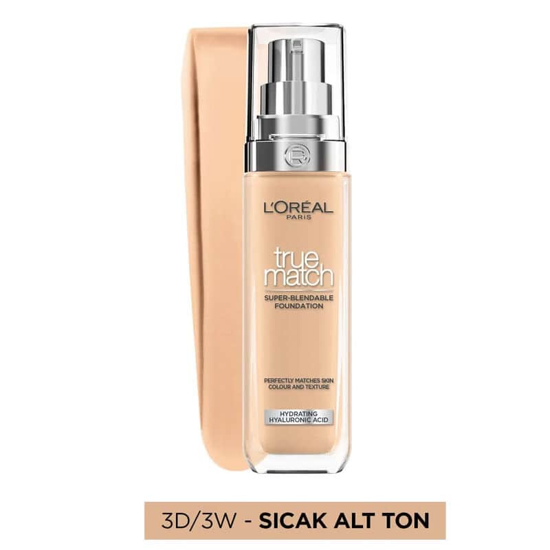 L'Oréal Paris True Match Caring Foundation 30 ml - 3.d-3.w Warm Dore - 3