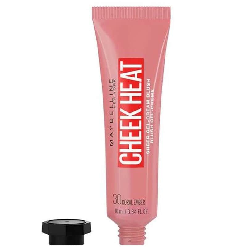 Maybelline Cheek Heat Liquid Blush - 30 coral Amber 10 ml - 2