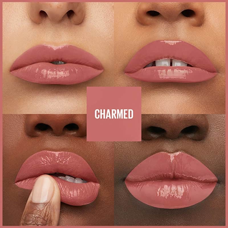 Maybelline New York Super Stay Vinyl Ink Liquid Shiny Lipstick - 100 charmed - 4