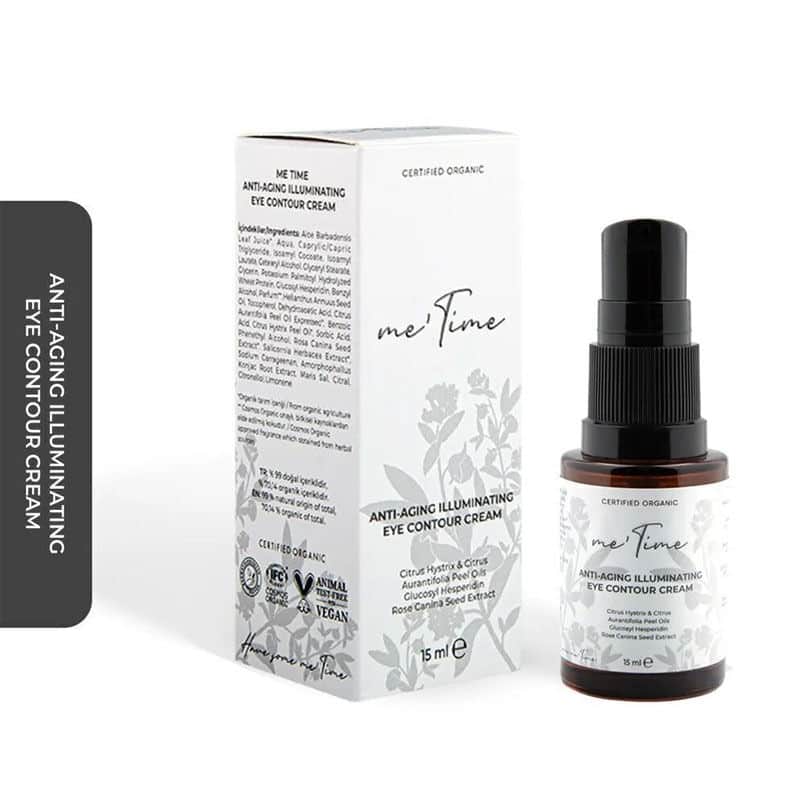 Me Time Organic Anti-aging And Brightening Eye Contour Care Cream 15 ml - 2