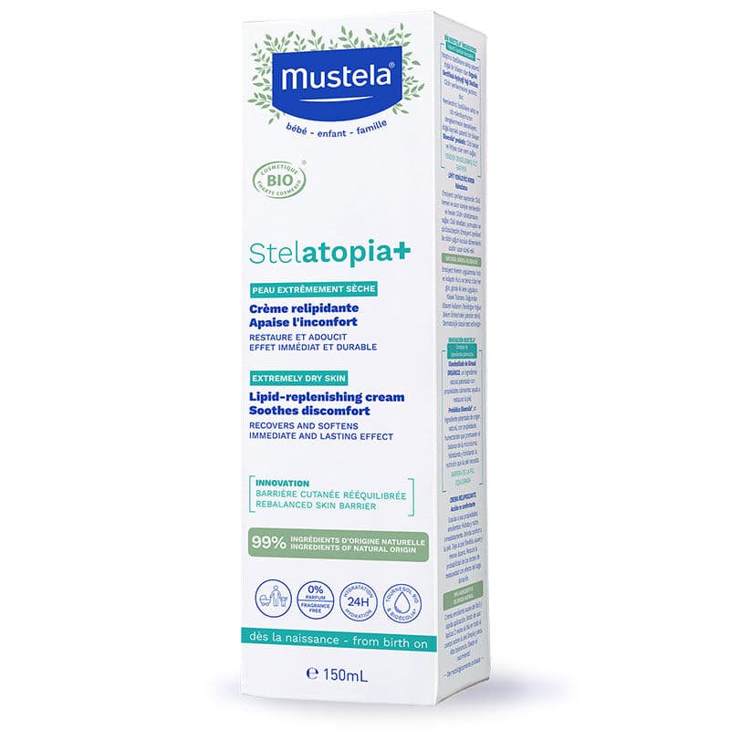Mustela Stelatopia+ Lipid Replenishing Cream Soothes Discomfort 150 ml
