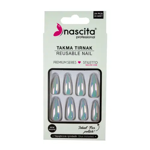Nascita False Nails Hologram S197 24 pcs - 1