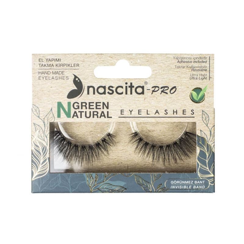 Nascita-pro Green Natural False Eyelashes - 112
