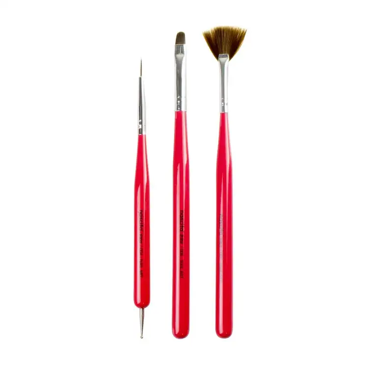 Nascita Nail Art 3-pcs Nail Decoration Brush Set - 1