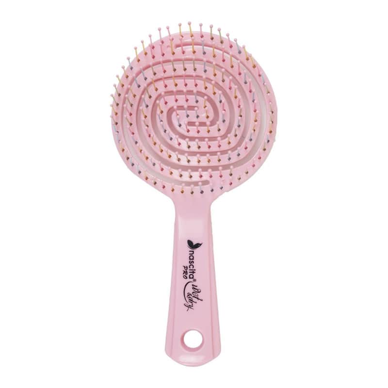 Nascita Pro 3 D Flexi Control Opening Comb Hair Brush Pink - 1