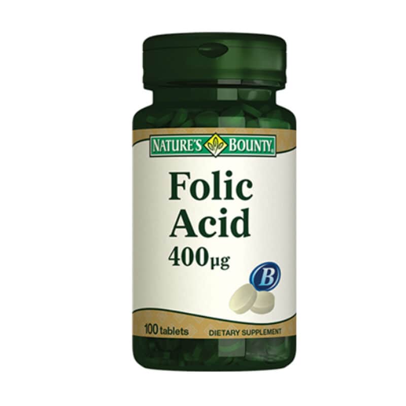 Nature's Bounty Folic Acid 400 mcg Food Supplement 100 tablets - 1