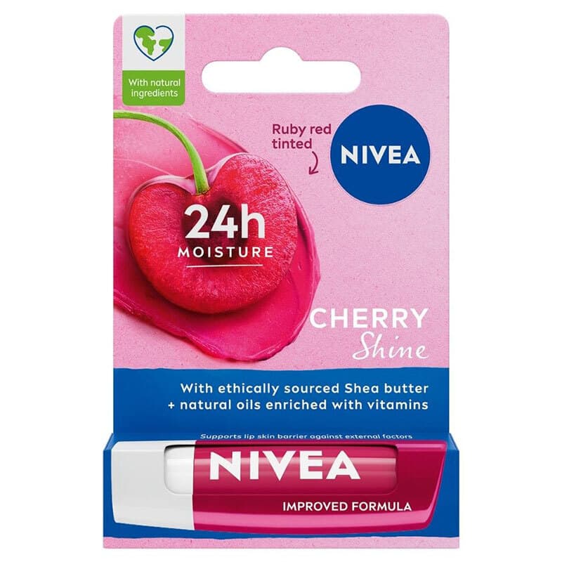 Nivea Cherry Flavored Lip Care Cream 4.8 gr