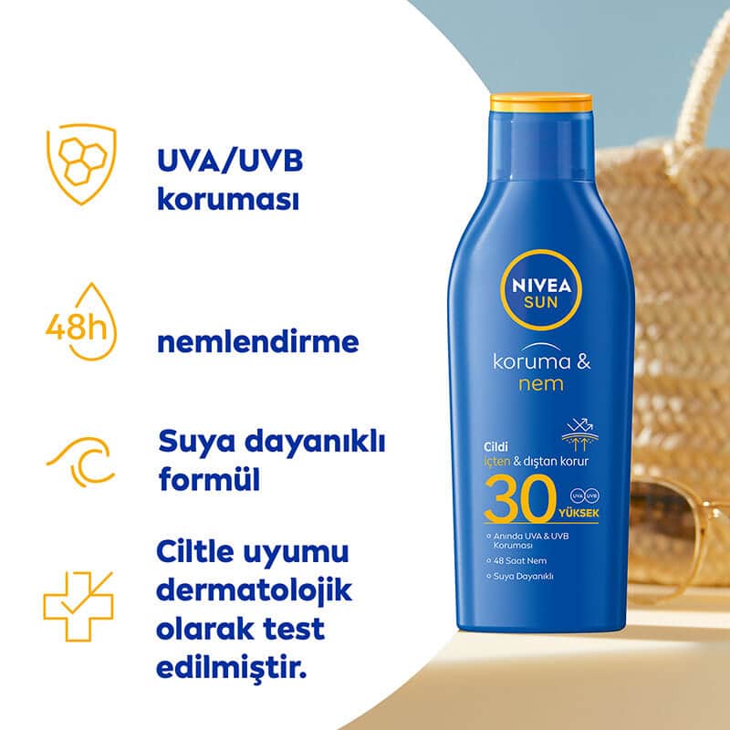 Nivea Sun Protection And Moisture Sun Lotion Spf30 200 ml - 2