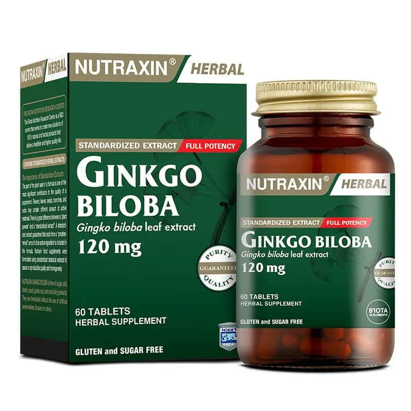 Nutraxin Ginkgo Biloba+ 120 mg 60 capsules - 1