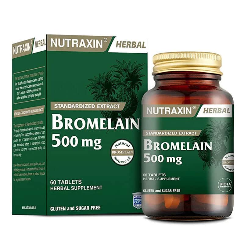 Nutraxin Bromelain 60 tablets Herbal Supplement - 1