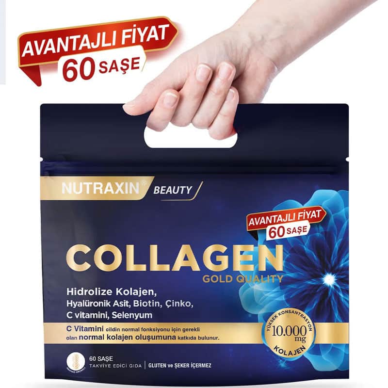 Nutraxin Collagen Gold Quality Hydrolyzed Collagen 60 sachets - 2