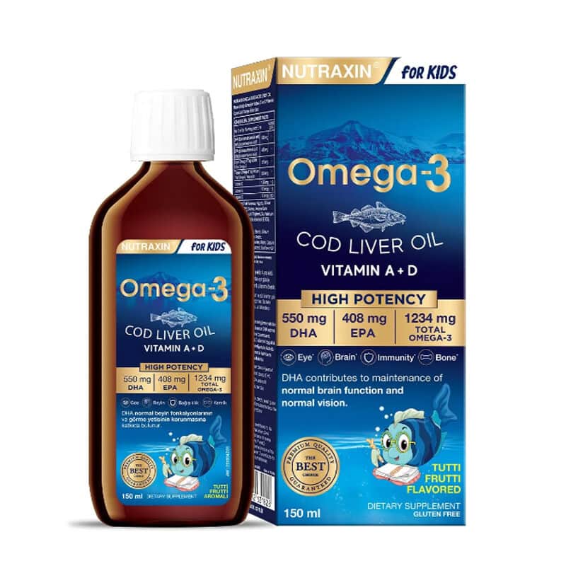Nutraxin For Kids Omega-3 fish Oil Supplementary Food 150 ml - 1