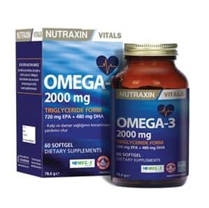 Nutraxin Omega 3 2000 mg Triglyceride Form 60 softgels - 2