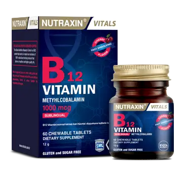 Nutraxin Vitals B12 vitamin 1000 mcg 60 tablets - 1