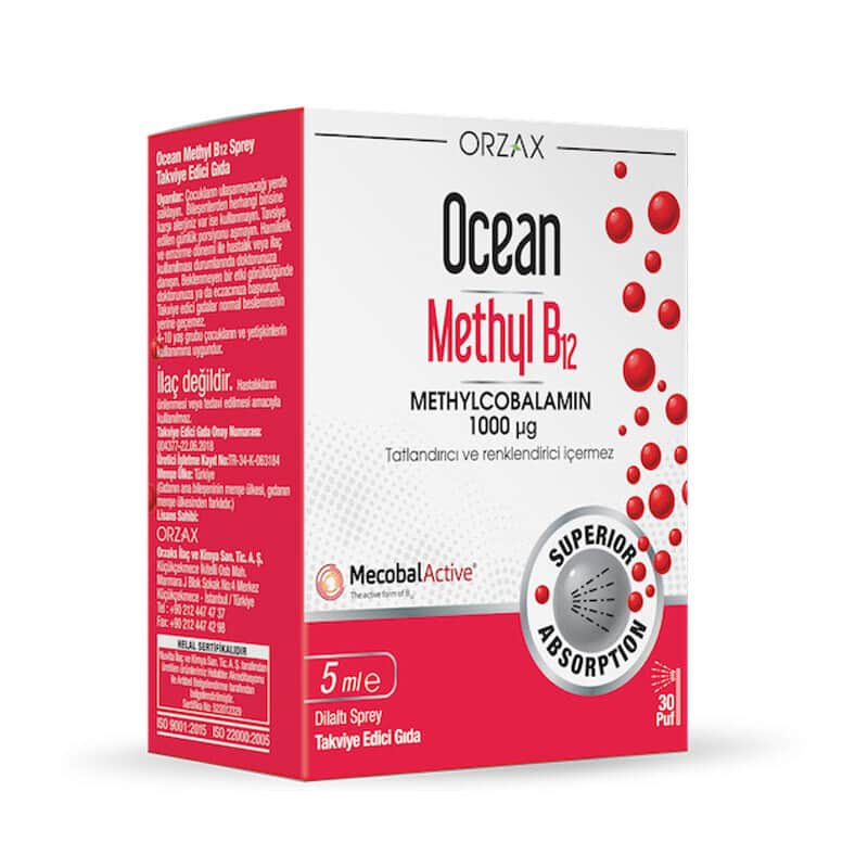 Orzax Ocean Methyl B12 1000 mg Spray 5 ml - 1