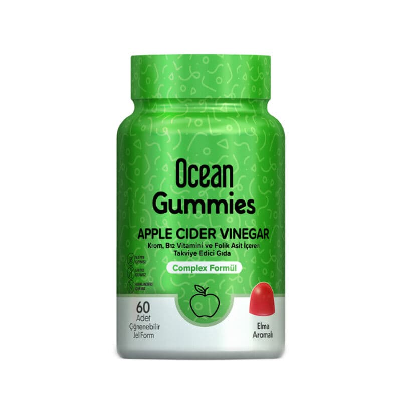 Orzax Ocean Gummies Apple Cider Vinegar Supplementary Food 60 pcs Chewable Form